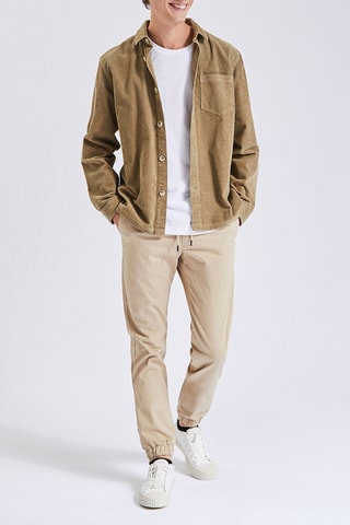 Sobrecamisa regular fit - Beige