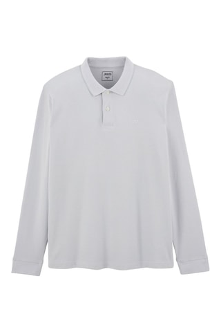 Polo regular fit de algodón orgánico - Gris claro