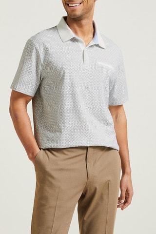 Polo regular fit de algodón orgánico - Blanco