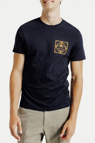 Camiseta slim fit - Azul oscuro
