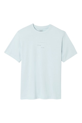 Camiseta regular fit - Celeste