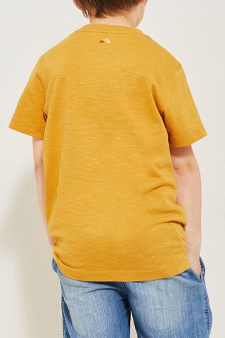 Camiseta de algodón orgánico Fête des pères - Naranja