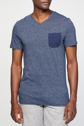 Camiseta - Azul marino jaspeado