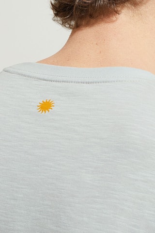 Camiseta de algodón orgánico Fête des pères - Azul
