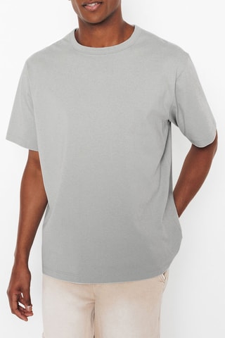 Camiseta relaxed fit - Gris claro
