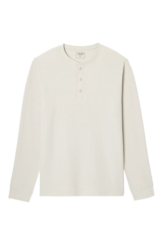 Camiseta regular fit de algodón orgánico - Beige