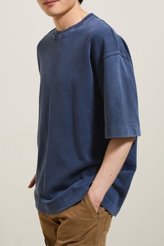 Camiseta oversize - Azul oscuro