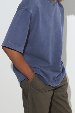 Camiseta oversize - Azul oscuro