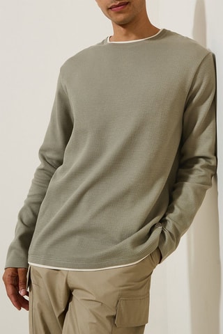 Camiseta regular fit - Caqui