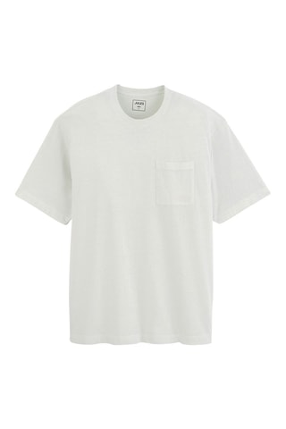 Camiseta relaxed fit - Celeste