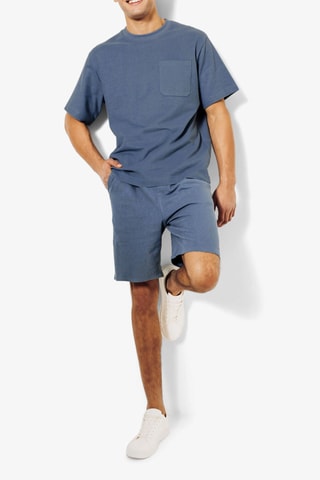 Camiseta relaxed fit - Azul cobalto