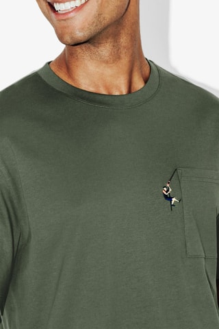 Camiseta regular fit de algodón orgánico - Caqui