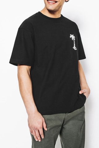 Camiseta relaxed fit - Negro