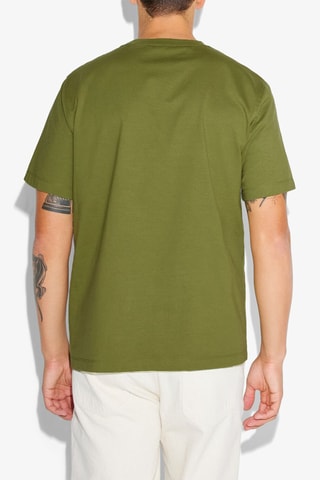 Camiseta regular fit de algodón orgánico - Verde oliva