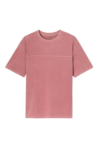 Camiseta relaxed fit - Rosa viejo