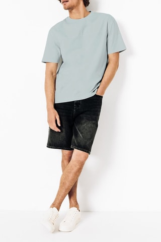 Camiseta relaxed fit - Verde agua