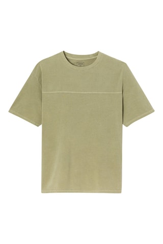 Camiseta relaxed fit - Verde oliva