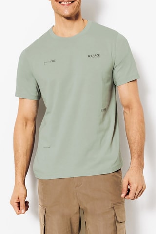 Camiseta regular fit - Verde claro