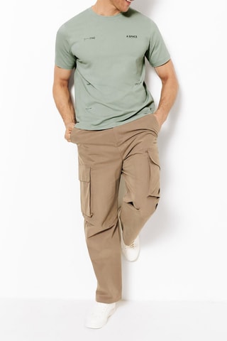 Camiseta regular fit - Verde claro