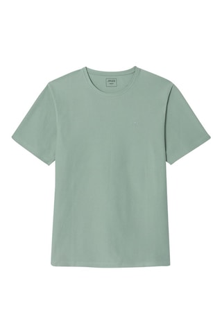 Camiseta regular fit de <b>algodón orgánico</b>. Verde claro