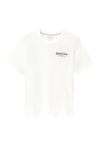 Camiseta regular fit de algodón orgánico - Blanco