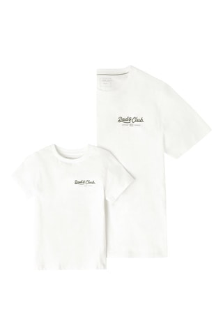 Camiseta regular fit de algodón orgánico - Blanco