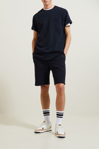 Short forrado con muletón - Azul