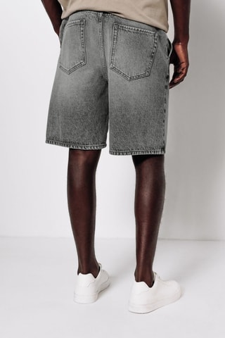 Bermudas vaqueras - Gris claro