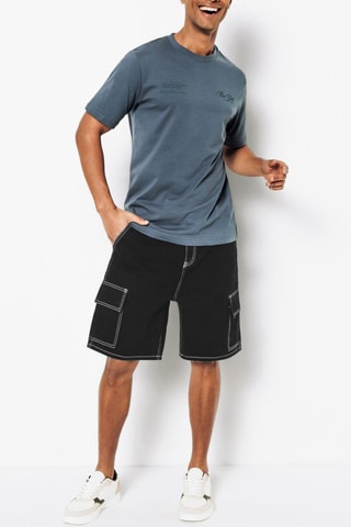 Bermudas vaqueras - Negro