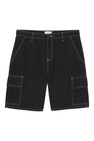 Bermudas vaqueras - Negro