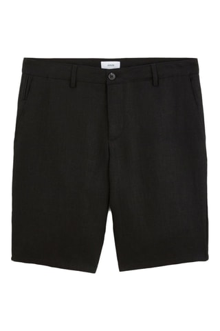 Bermudas de lino - Negro
