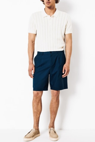 Bermudas regular fit - Azul pato