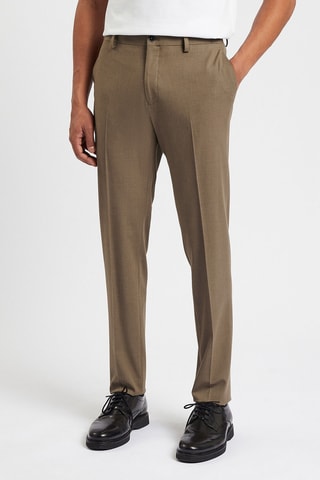 Pantalón de traje slim fit - Beige