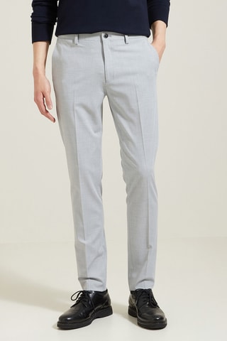 Pantalón de traje slim fit - Gris claro