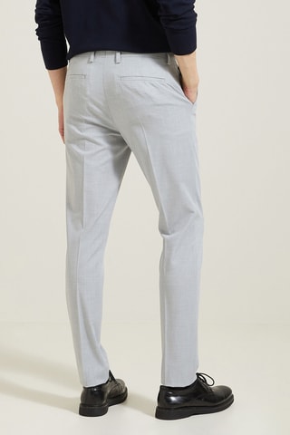 Pantalón de traje slim fit - Gris claro