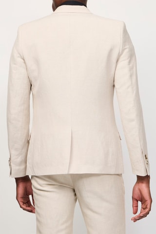 Chaqueta de traje de lino - Beige