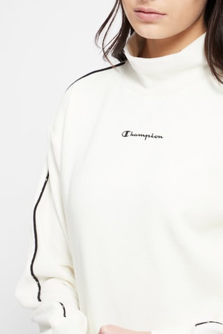 Sudadera de terciopelo - Blanco y negro