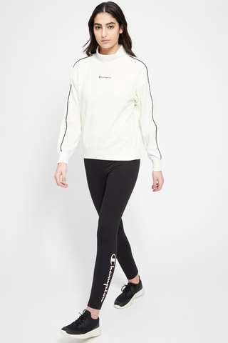 Sudadera de terciopelo - Blanco y negro