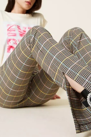 Pantalón de tiro alto - Twinset - Negro