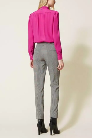 Pantalón - Twinset - Gris y rosa