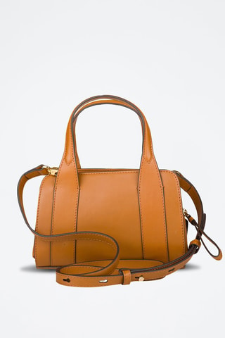 Bolso de piel Elena - Marrón