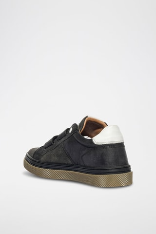 Zapatillas de piel Hula - Negro