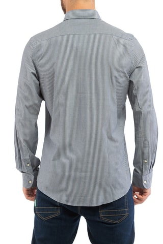 Camisa - Beverly Hills - Blanco, azul y verde