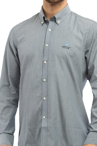 Camisa - Beverly Hills - Blanco, azul y verde