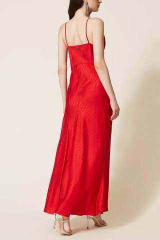 Vestido largo - Twinset - Rojo