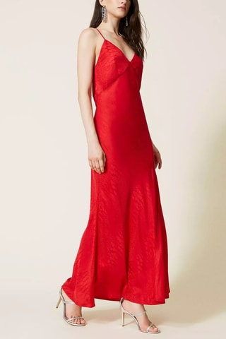 Vestido largo - Twinset - Rojo