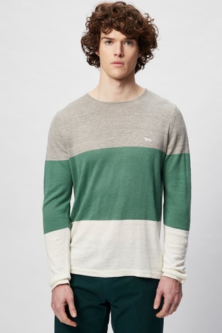 Jersey - Harmont & Blaine - Blanco, verde y gris