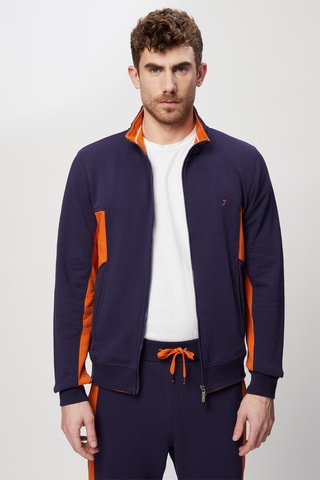 Sudadera - Harmont & Blaine Jeans - Azul y naranja