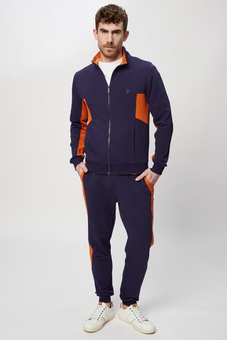 Sudadera - Harmont & Blaine Jeans - Azul y naranja