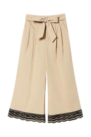 Pantalón pirata - Twinset - Negro y beige